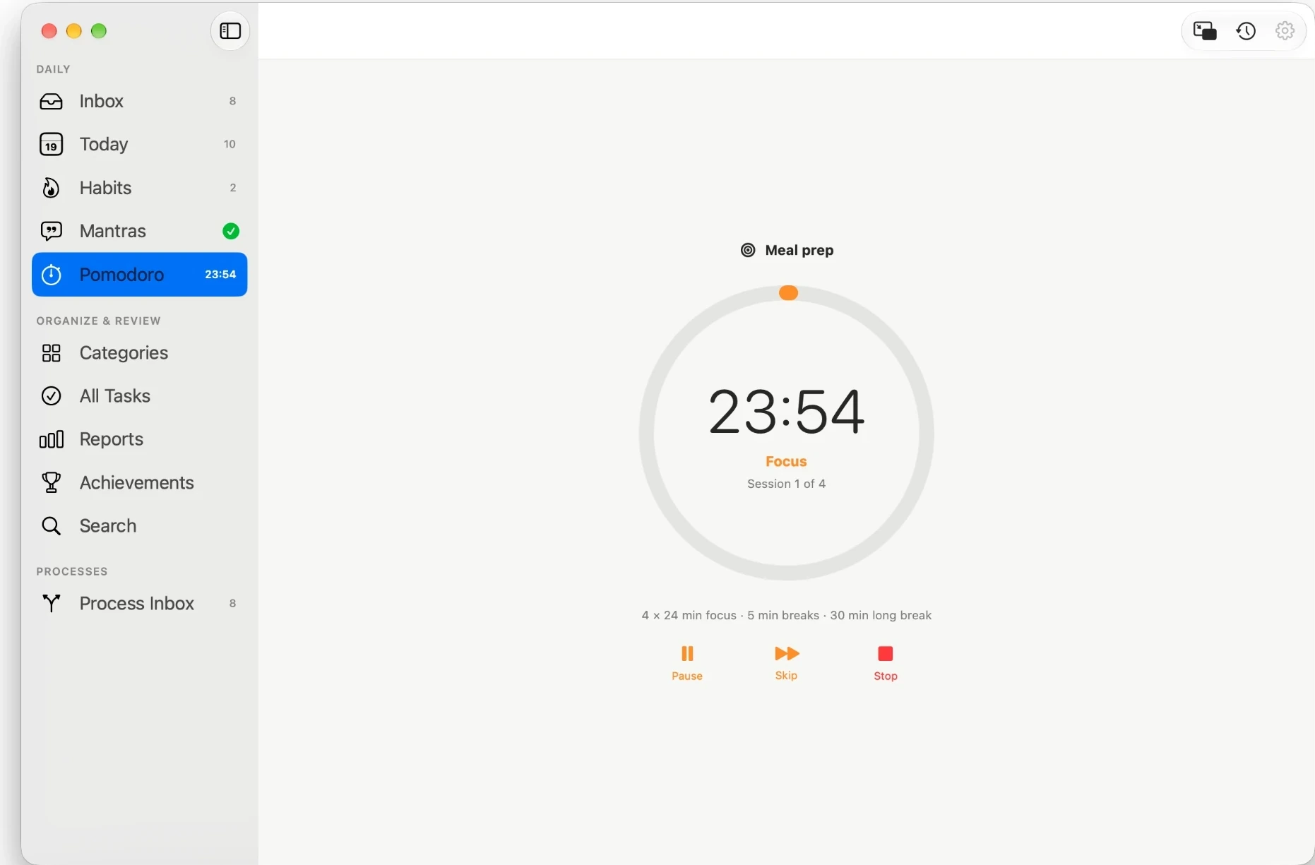 PathDay Focus timer
